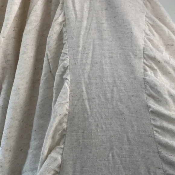 NWOT the PODOLLS Beige Space Dyed Front Seamed Draped Blouse🤍🤍🤍 - Picture 7 of 10